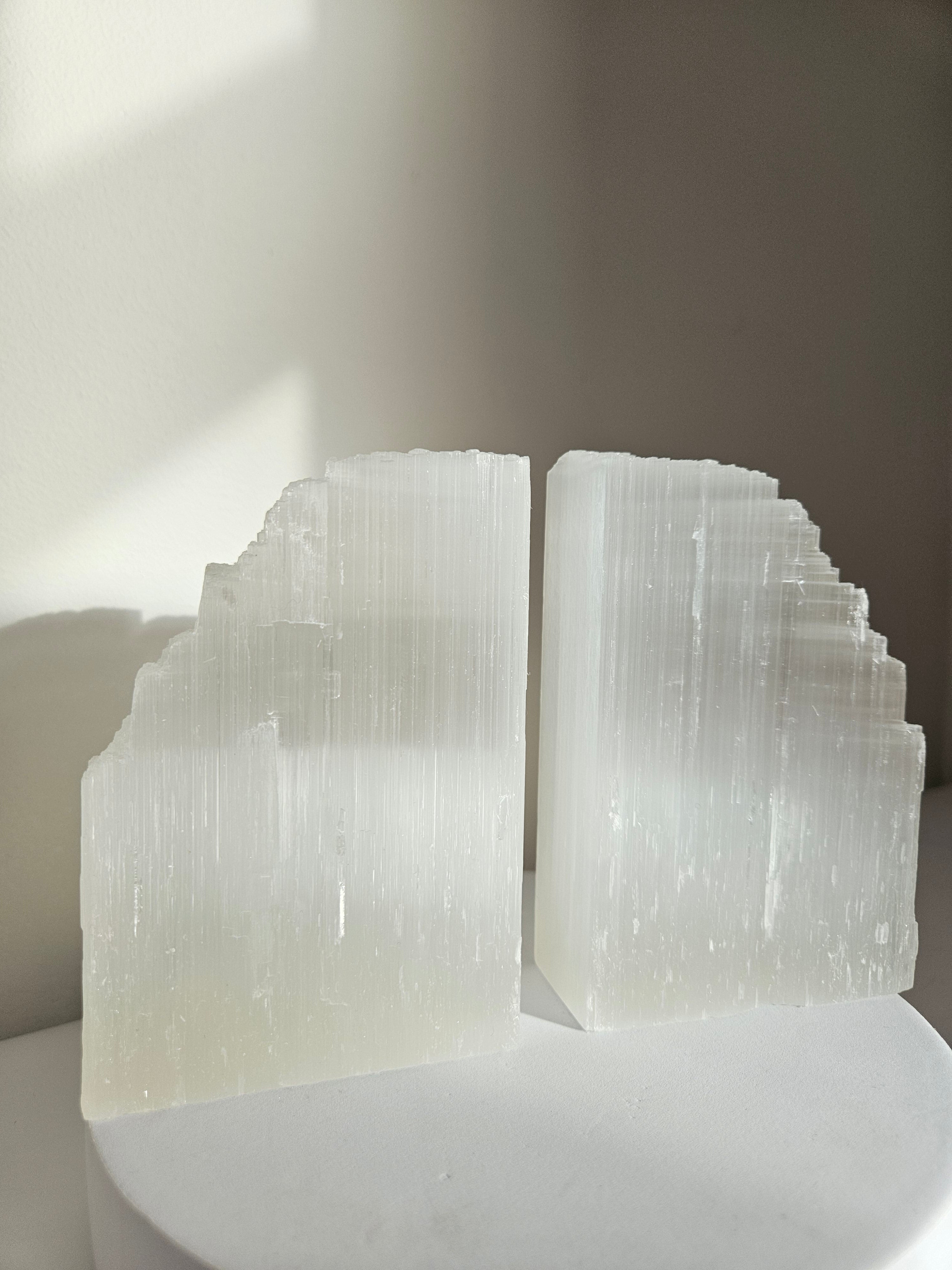 Selenite Bookends | preorder