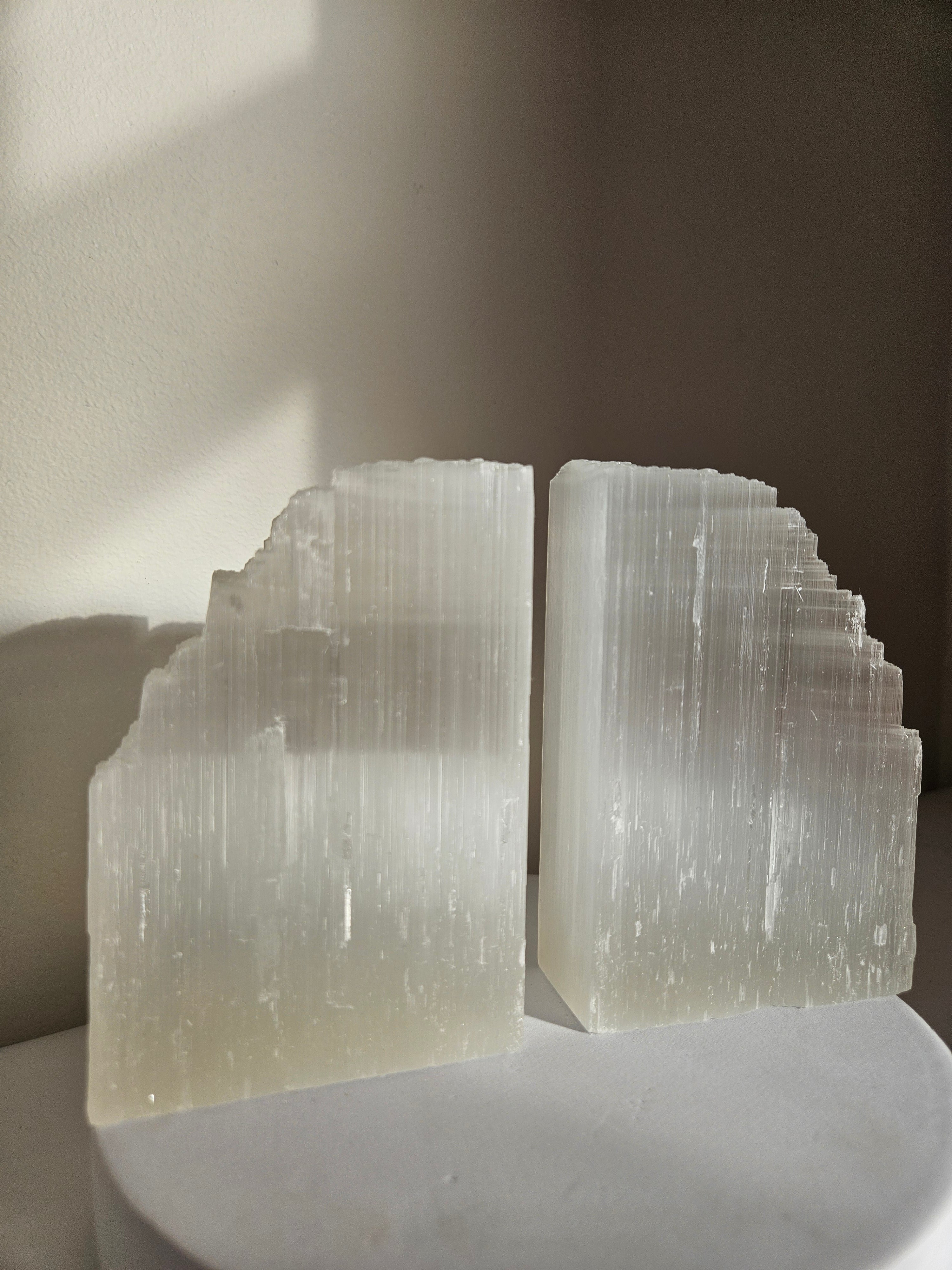 Selenite Bookends | preorder